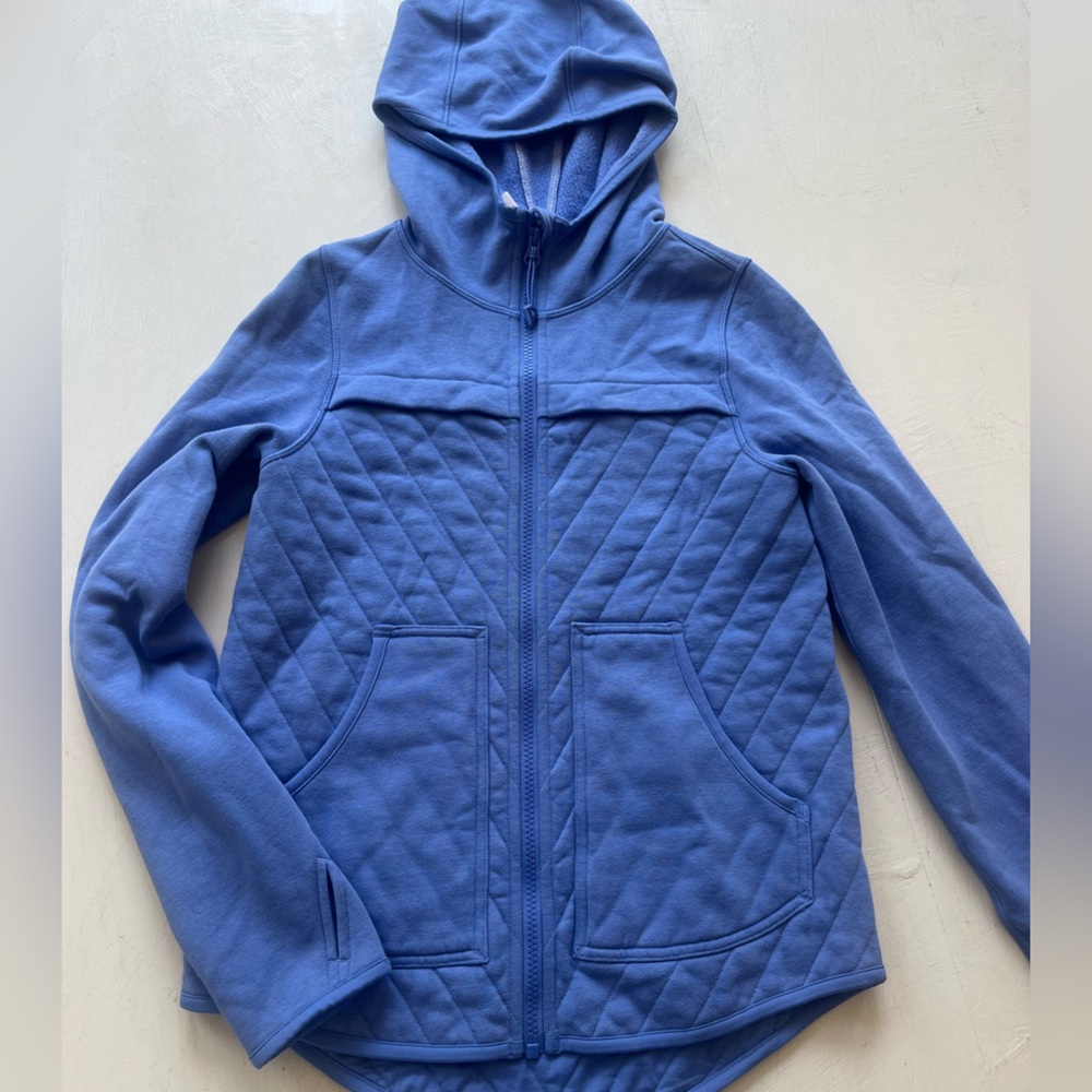 IVIVVA BY LULULEMON periwinkle jacket with quilted pattern girls size 12